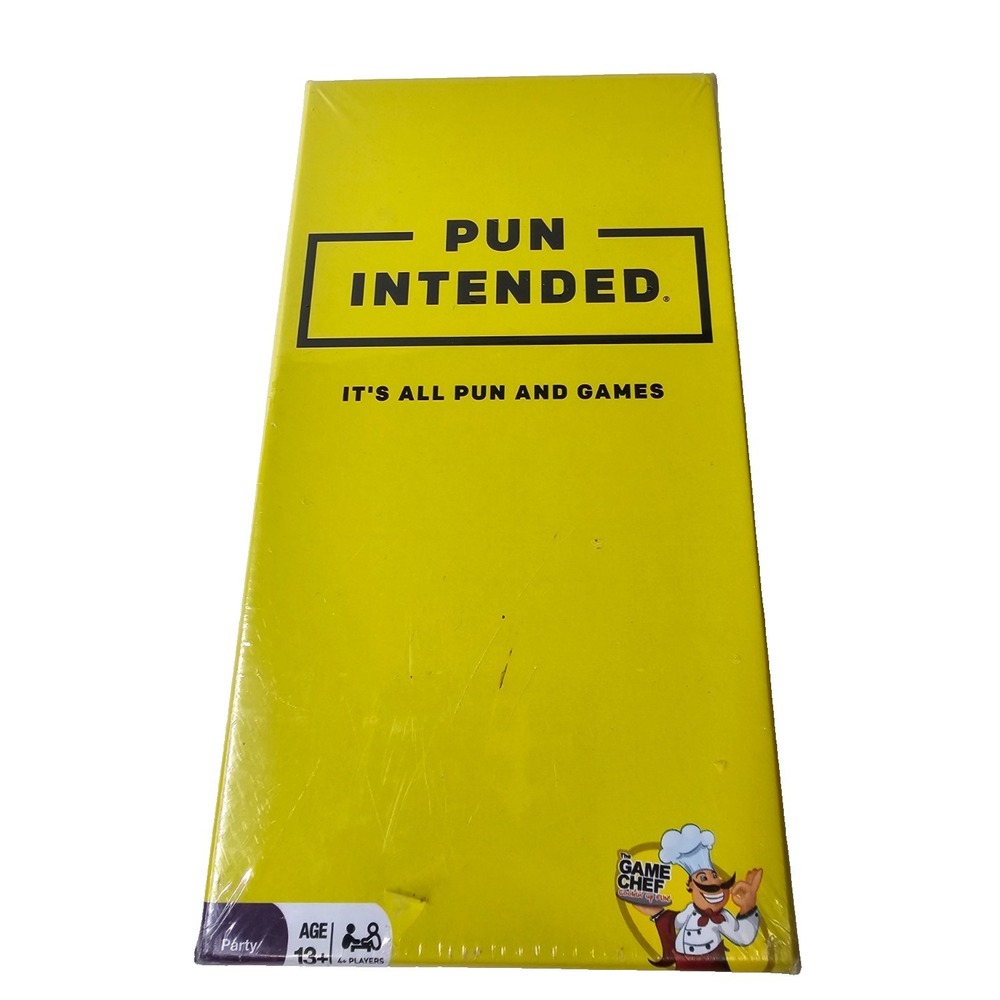 NEW & Sealed Pun Intended (The Game Chef, 2019) Hilarious Card Game, Party‎ Game